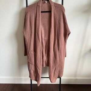 H&M mauve open cardigan